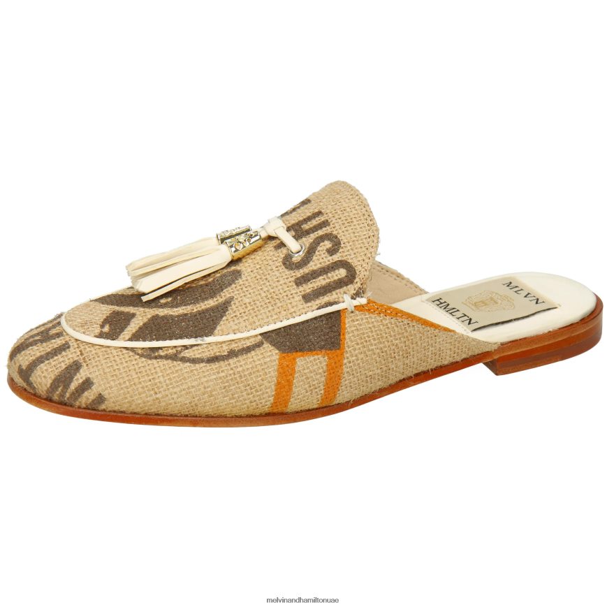 سكارليت 2 اللون البيج Melvin & Hamilton نحيف البغال 42XF2X1579