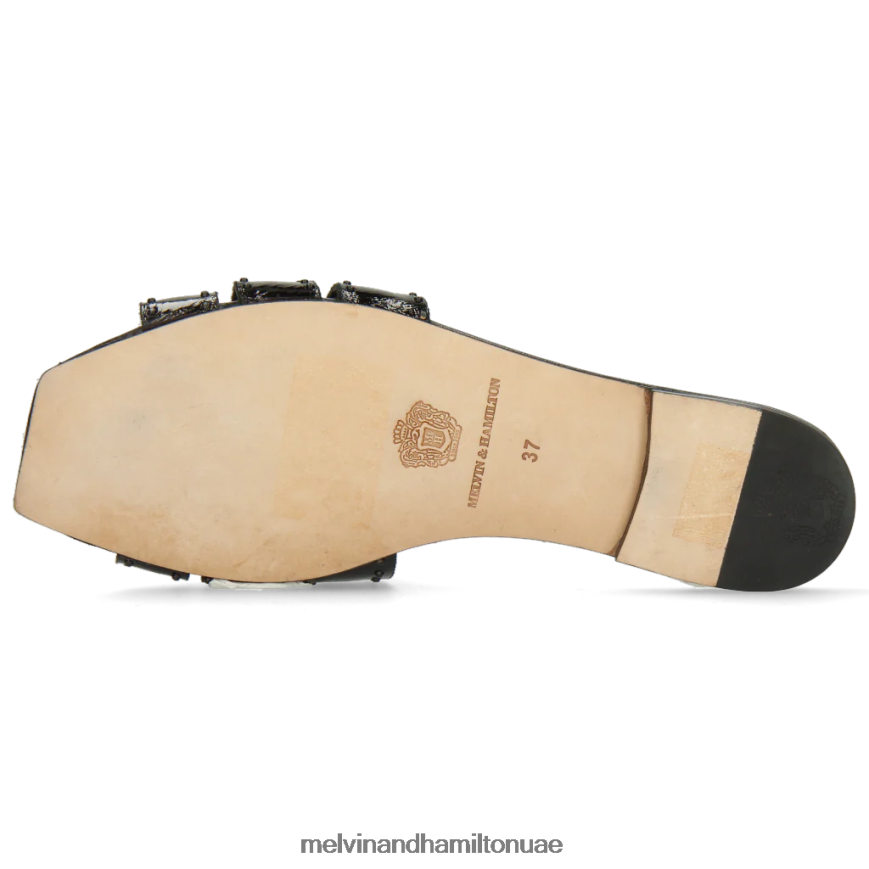 ساندرين 2 أسود Melvin & Hamilton نحيف البغال 42XF2X1722