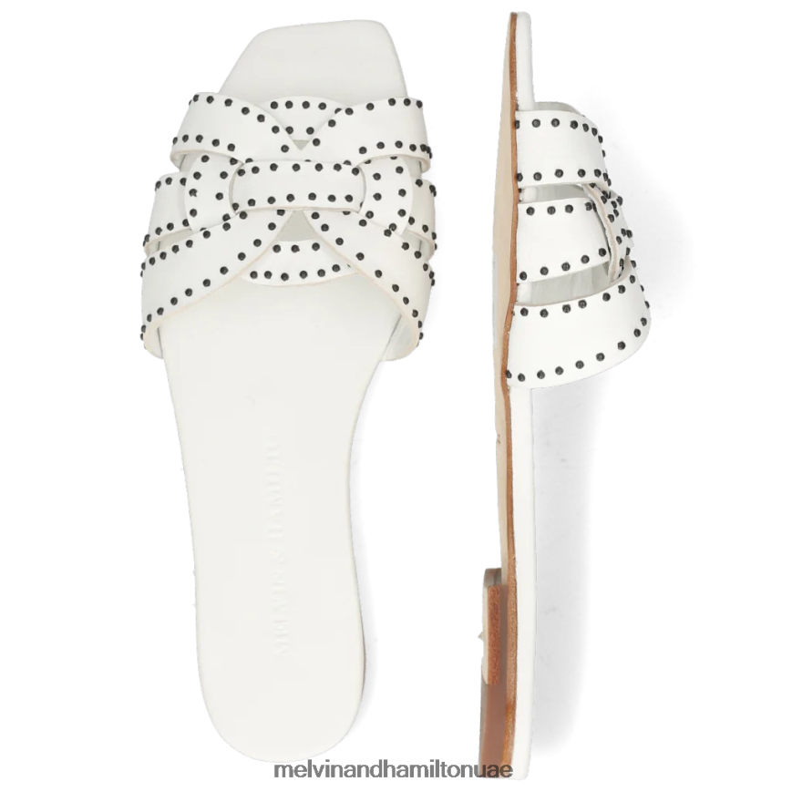 ساندرين 2 أبيض Melvin & Hamilton نحيف البغال 42XF2X1748