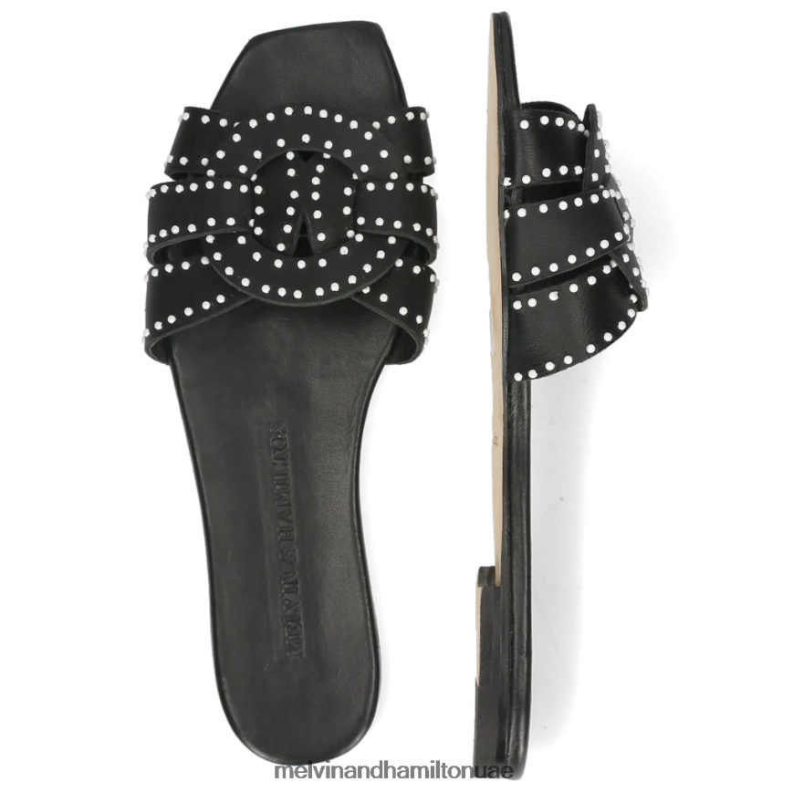 ساندرين 2 أسود Melvin & Hamilton نحيف البغال 42XF2X1755