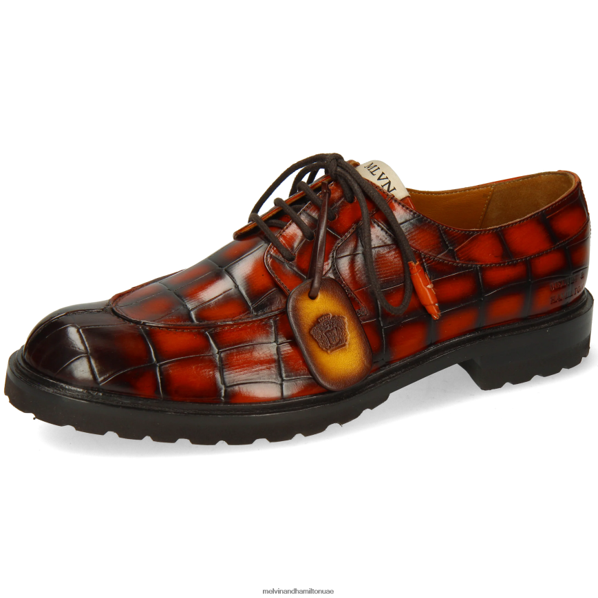 بيرس 2 البرتقالي Melvin & Hamilton رجال أحذية ديربي 42XF2X430