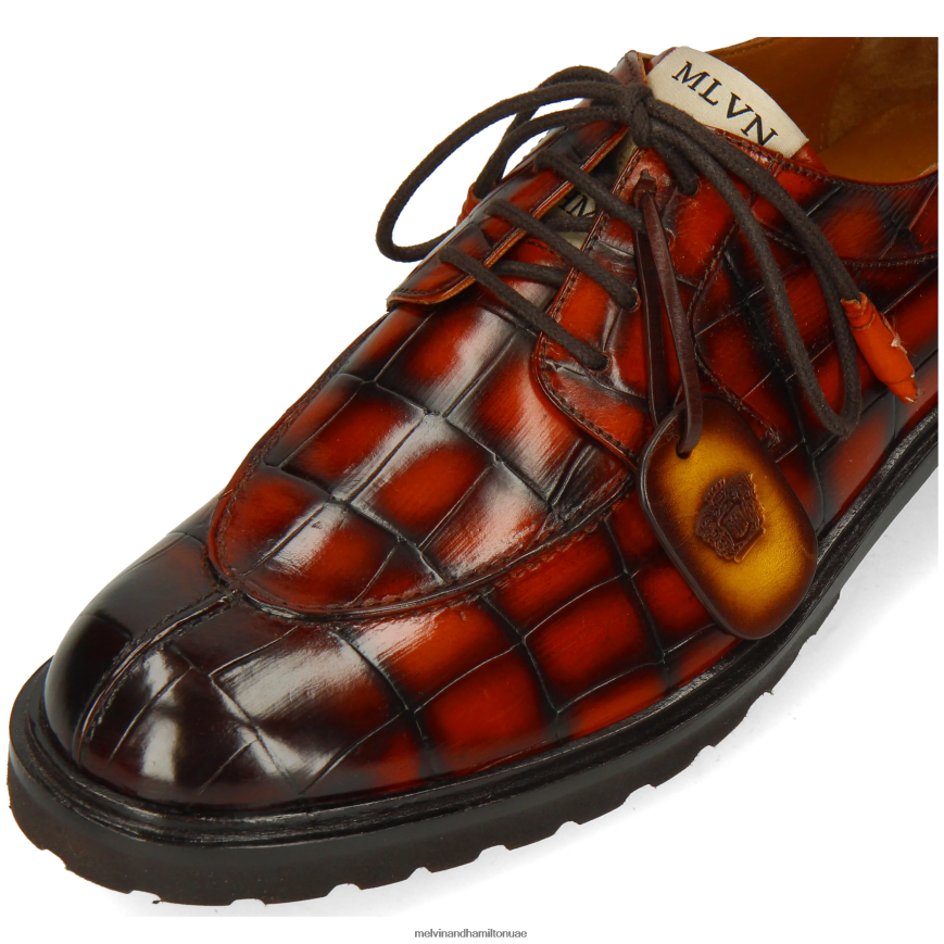 بيرس 2 البرتقالي Melvin & Hamilton رجال أحذية ديربي 42XF2X430