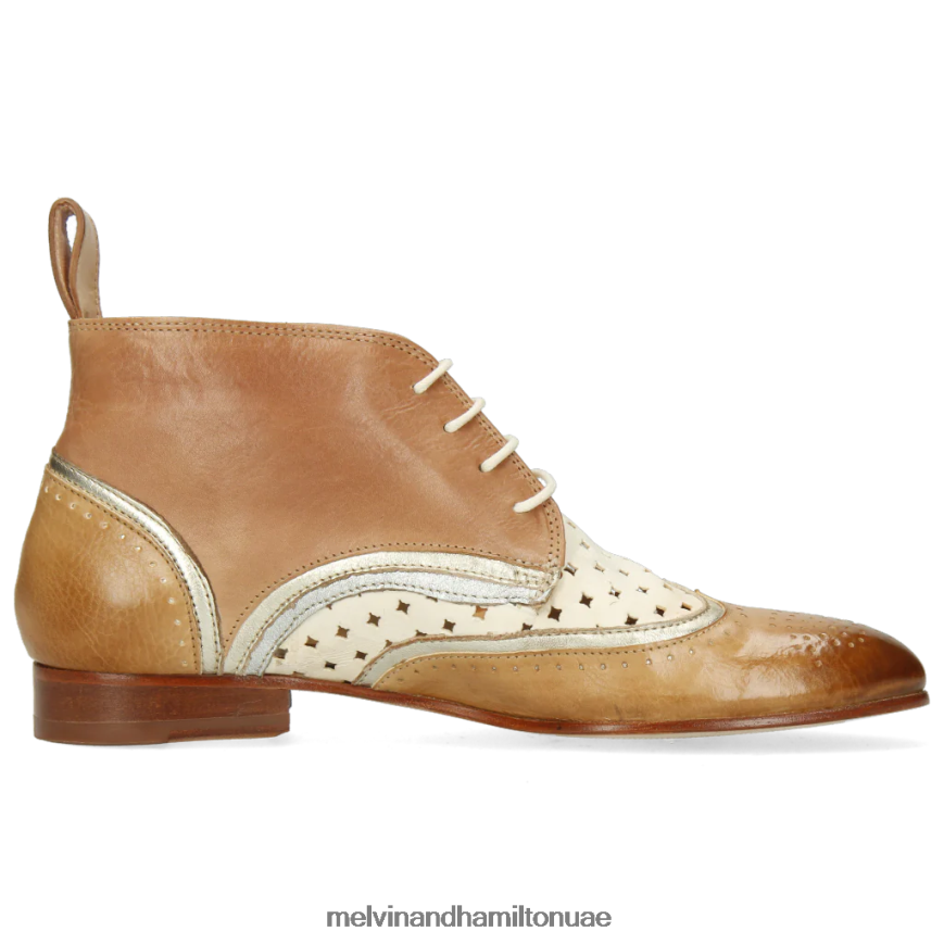 سالي 30 البني الفاتح Melvin & Hamilton نحيف جزمة الكاحل 42XF2X1134