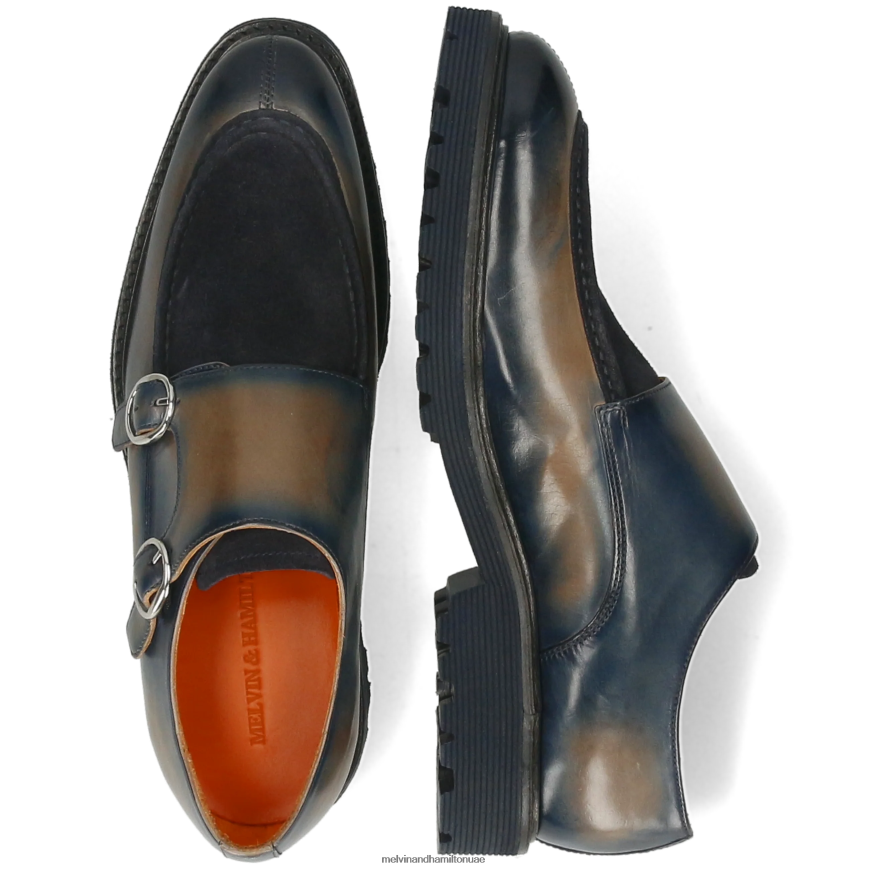 باتريك 30 رمادي Melvin & Hamilton رجال أحذية الراهب 42XF2X338