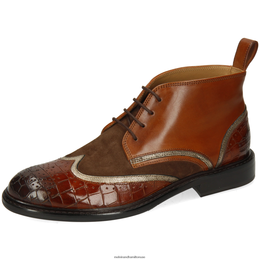 سالي 30 بني Melvin & Hamilton نحيف جزمة الكاحل 42XF2X982