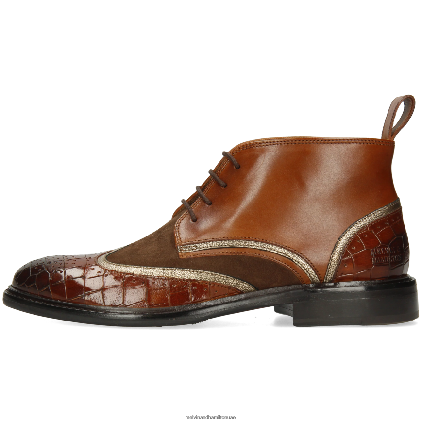 سالي 30 بني Melvin & Hamilton نحيف جزمة الكاحل 42XF2X982