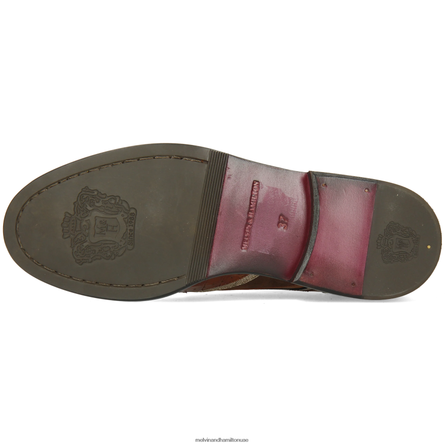 سالي 30 بني Melvin & Hamilton نحيف جزمة الكاحل 42XF2X982