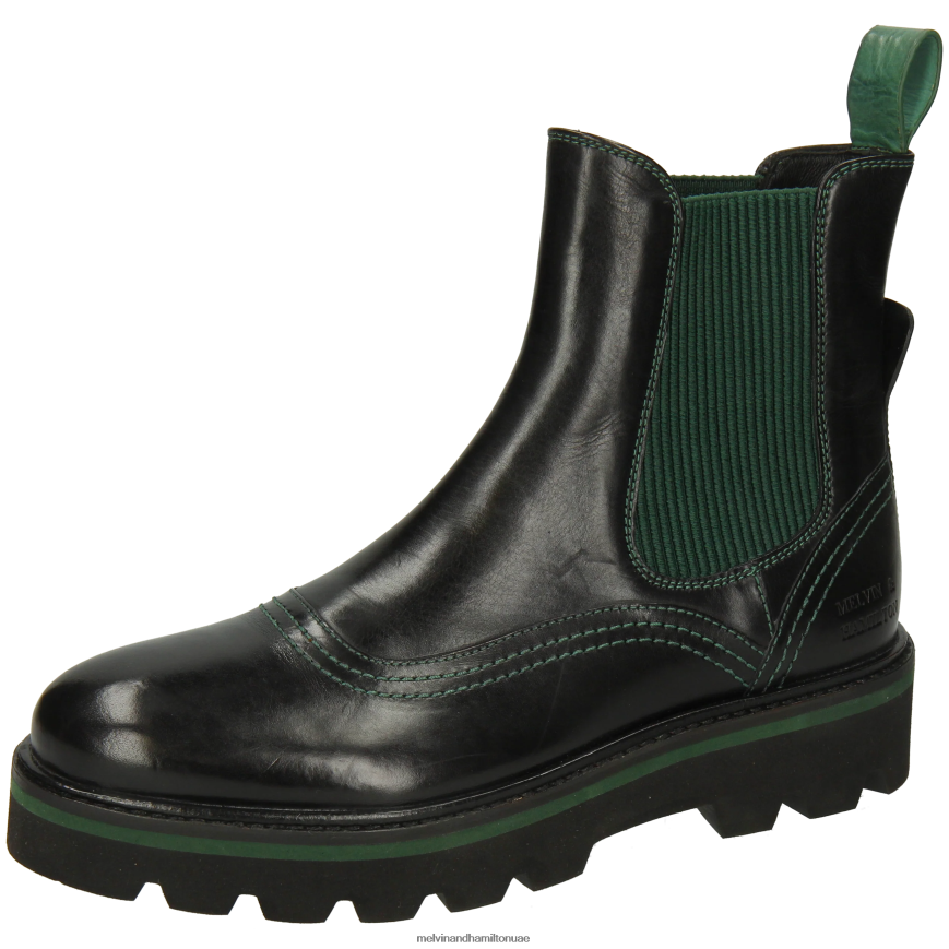 سيبيل 33 أسود Melvin & Hamilton نحيف جزمة الكاحل 42XF2X785