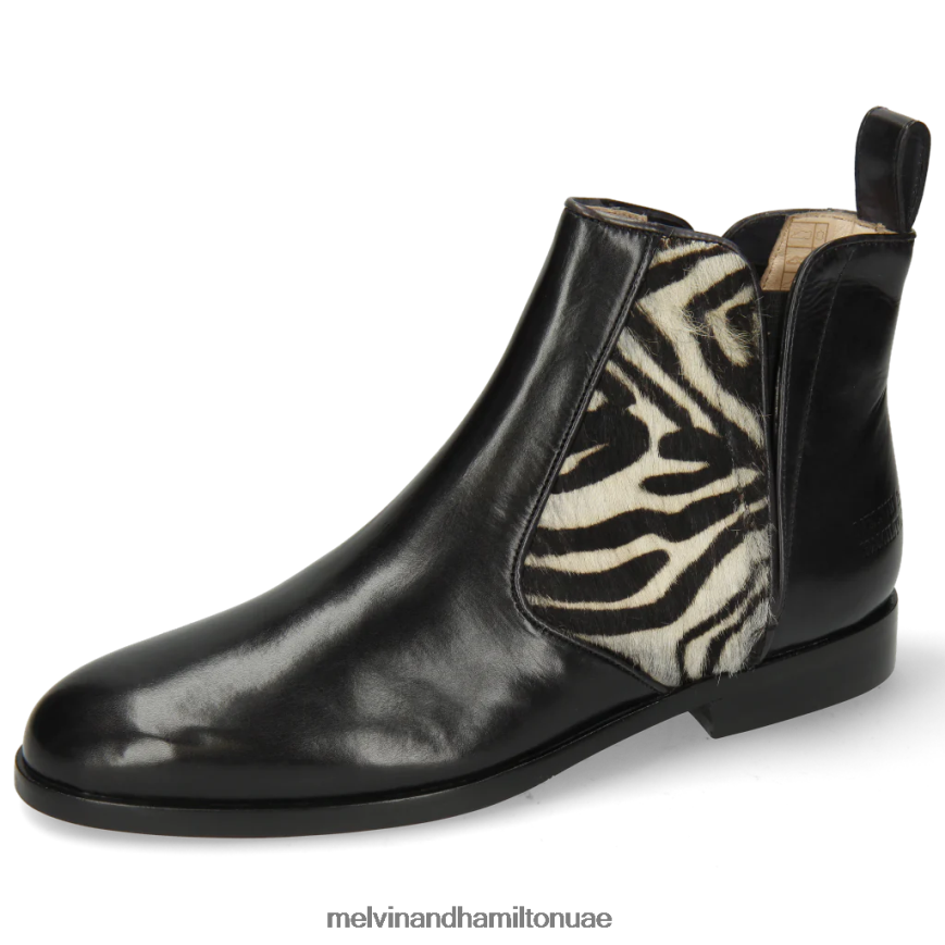 سوزان 34 أسود Melvin & Hamilton نحيف جزمة الكاحل 42XF2X1110