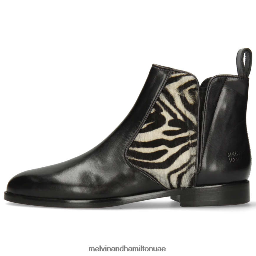 سوزان 34 أسود Melvin & Hamilton نحيف جزمة الكاحل 42XF2X1110