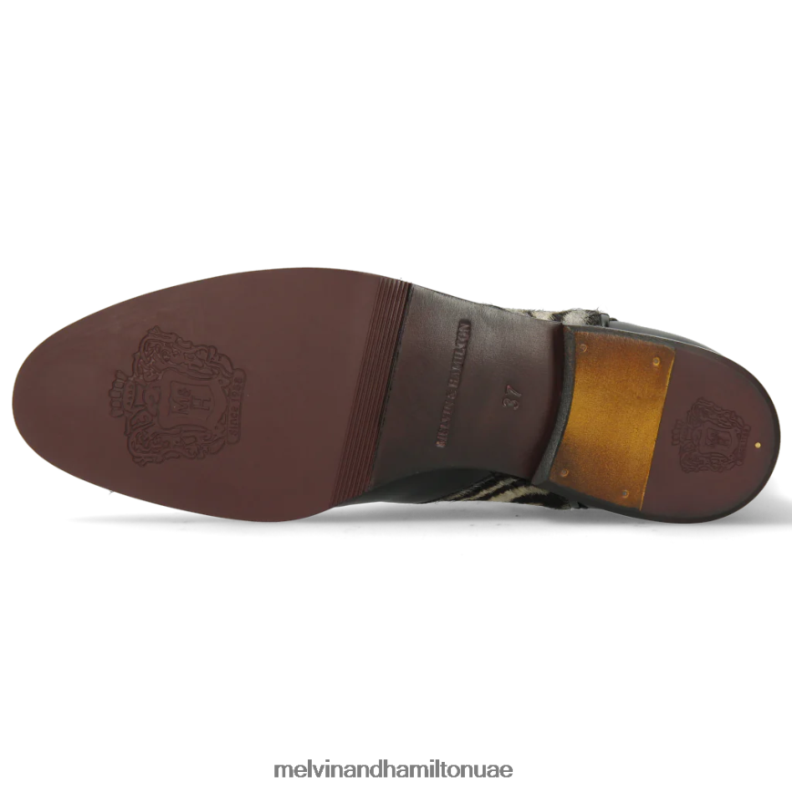 سوزان 34 أسود Melvin & Hamilton نحيف جزمة الكاحل 42XF2X1110