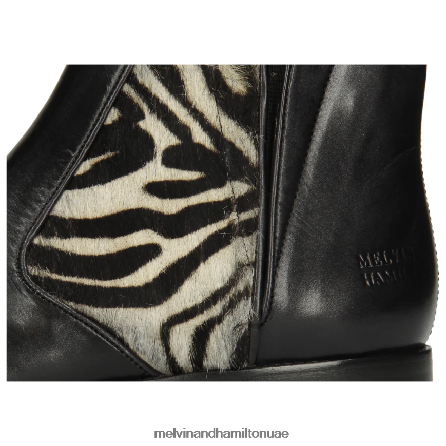 سوزان 34 أسود Melvin & Hamilton نحيف جزمة الكاحل 42XF2X1110