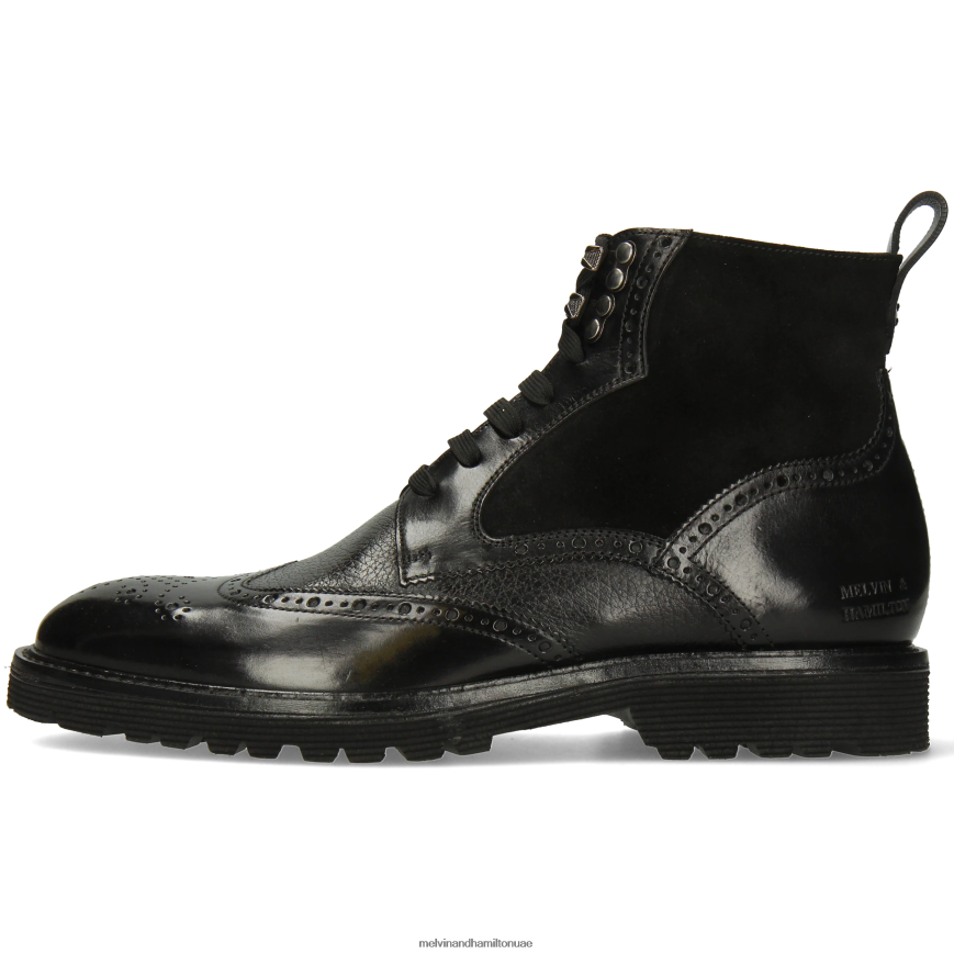 تريفور 34 أسود Melvin & Hamilton رجال جزمة الكاحل 42XF2X62