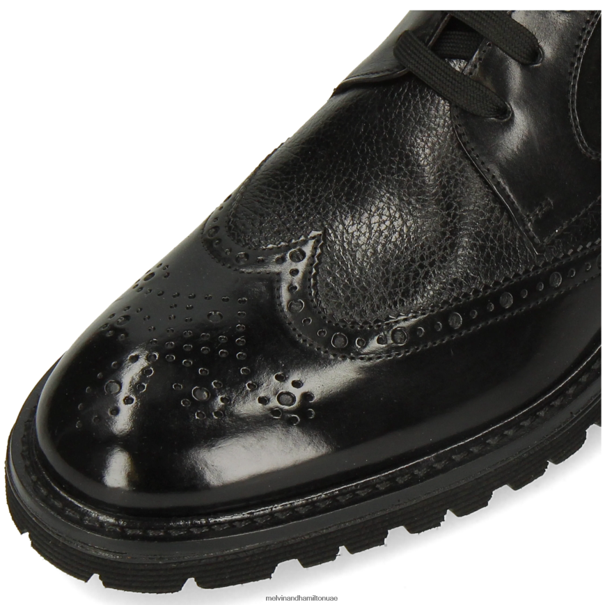 تريفور 34 أسود Melvin & Hamilton رجال جزمة الكاحل 42XF2X62