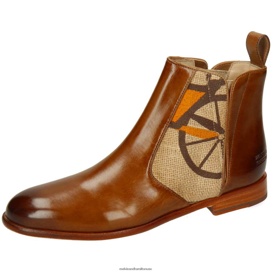 سوزان 34 بني Melvin & Hamilton نحيف جزمة الكاحل 42XF2X851