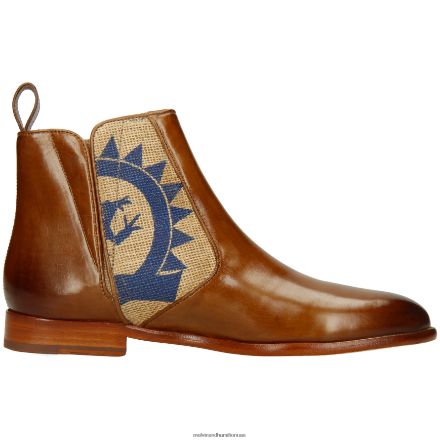سوزان 34 بني Melvin & Hamilton نحيف جزمة الكاحل 42XF2X851