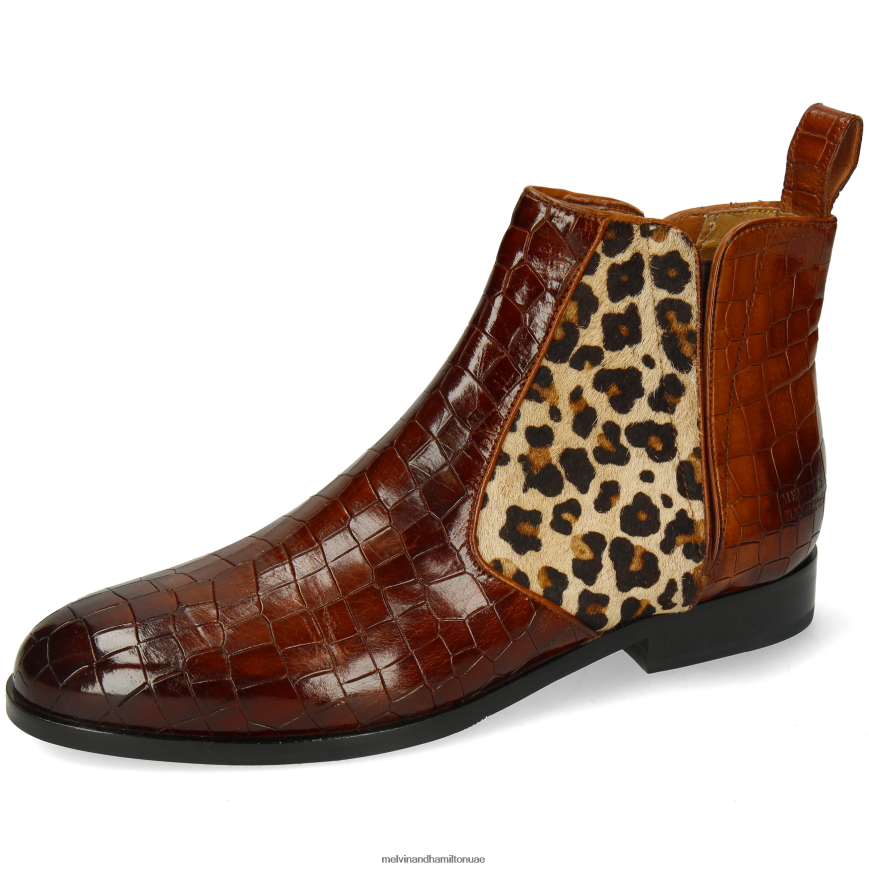 سوزان 34 بني Melvin & Hamilton نحيف جزمة الكاحل 42XF2X938