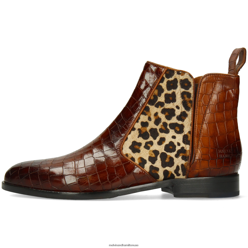 سوزان 34 بني Melvin & Hamilton نحيف جزمة الكاحل 42XF2X938