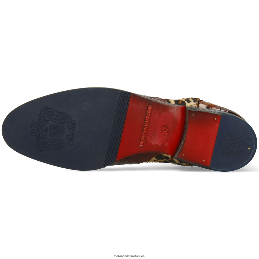 سوزان 34 بني Melvin & Hamilton نحيف جزمة الكاحل 42XF2X938