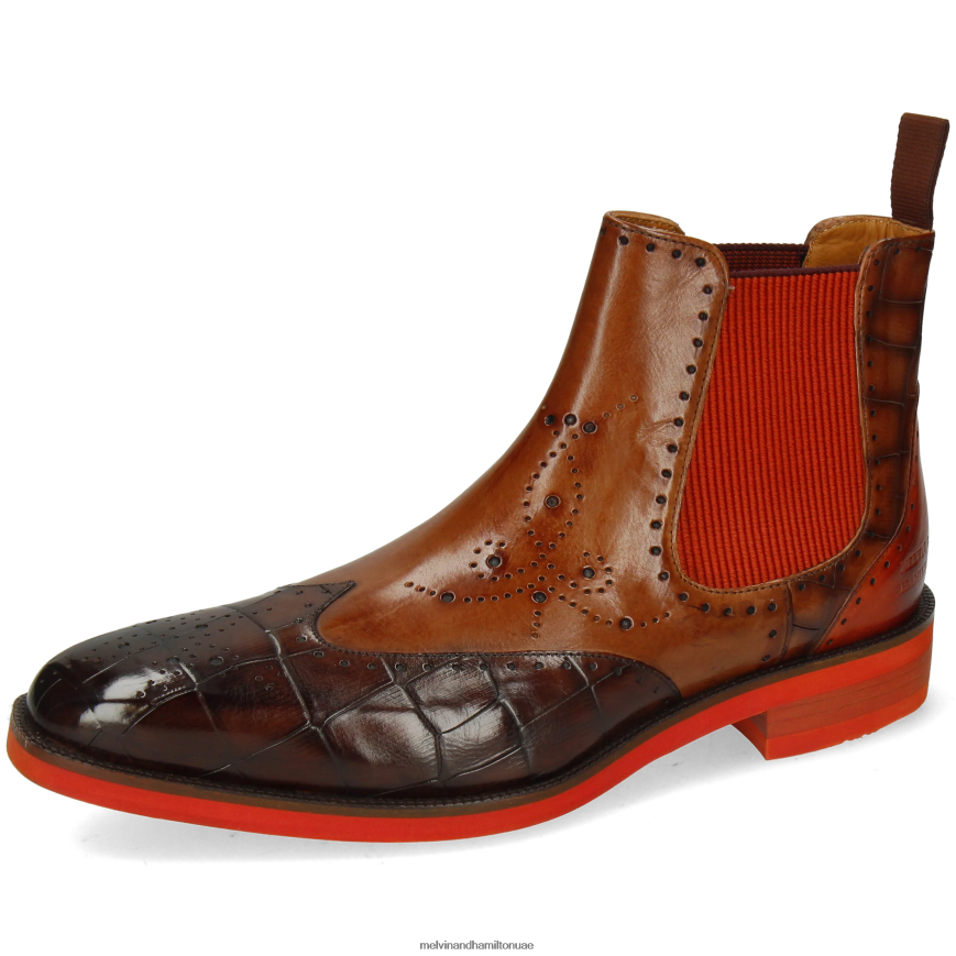 جيف 35 بني Melvin & Hamilton رجال جزمة الكاحل 42XF2X124