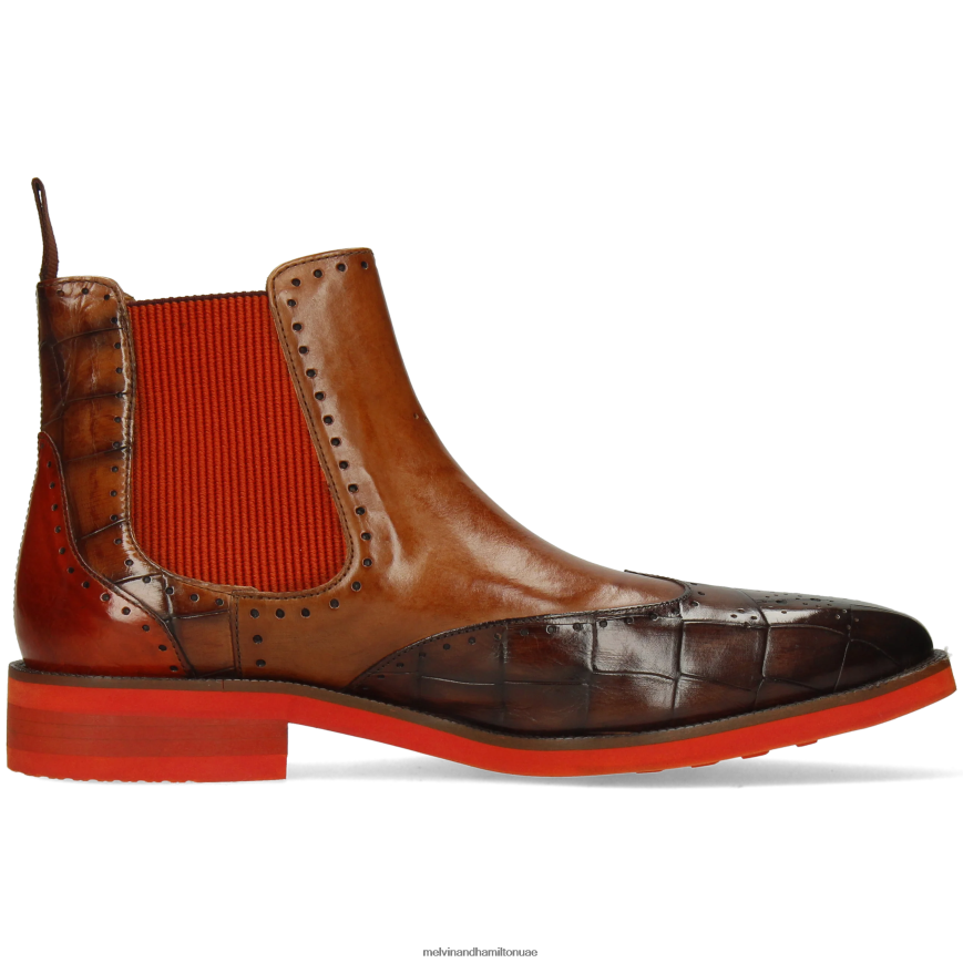 جيف 35 بني Melvin & Hamilton رجال جزمة الكاحل 42XF2X124