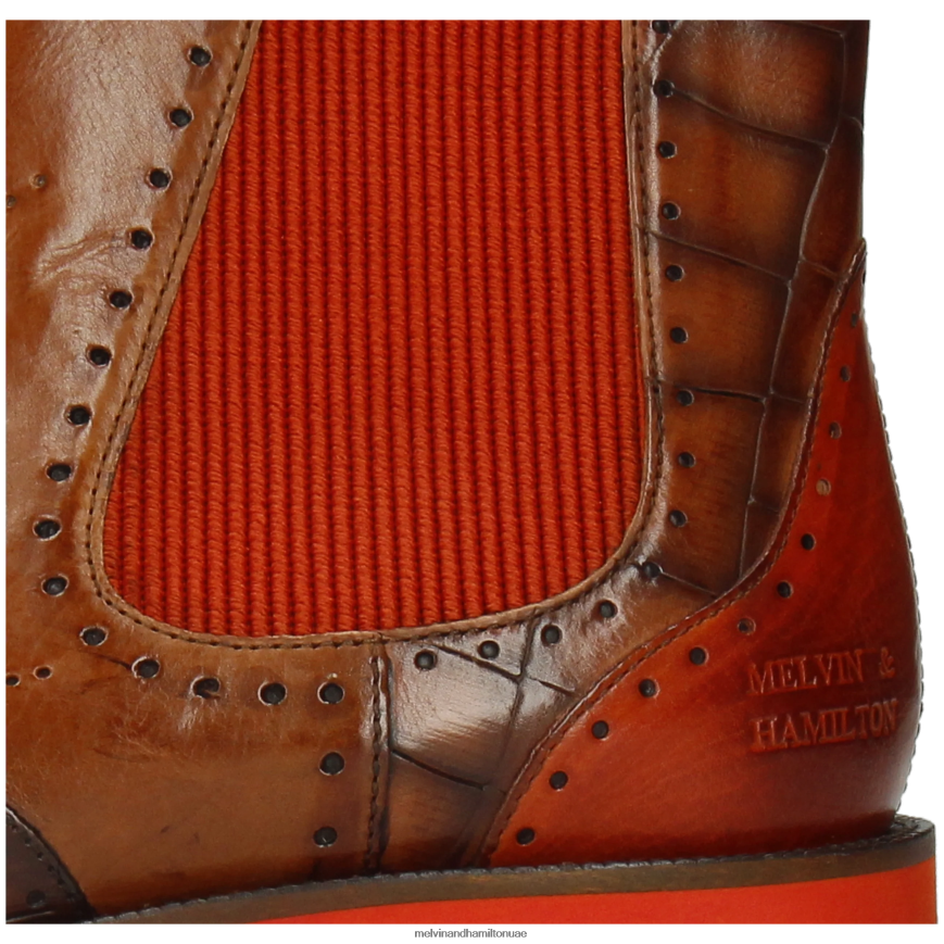 جيف 35 بني Melvin & Hamilton رجال جزمة الكاحل 42XF2X124