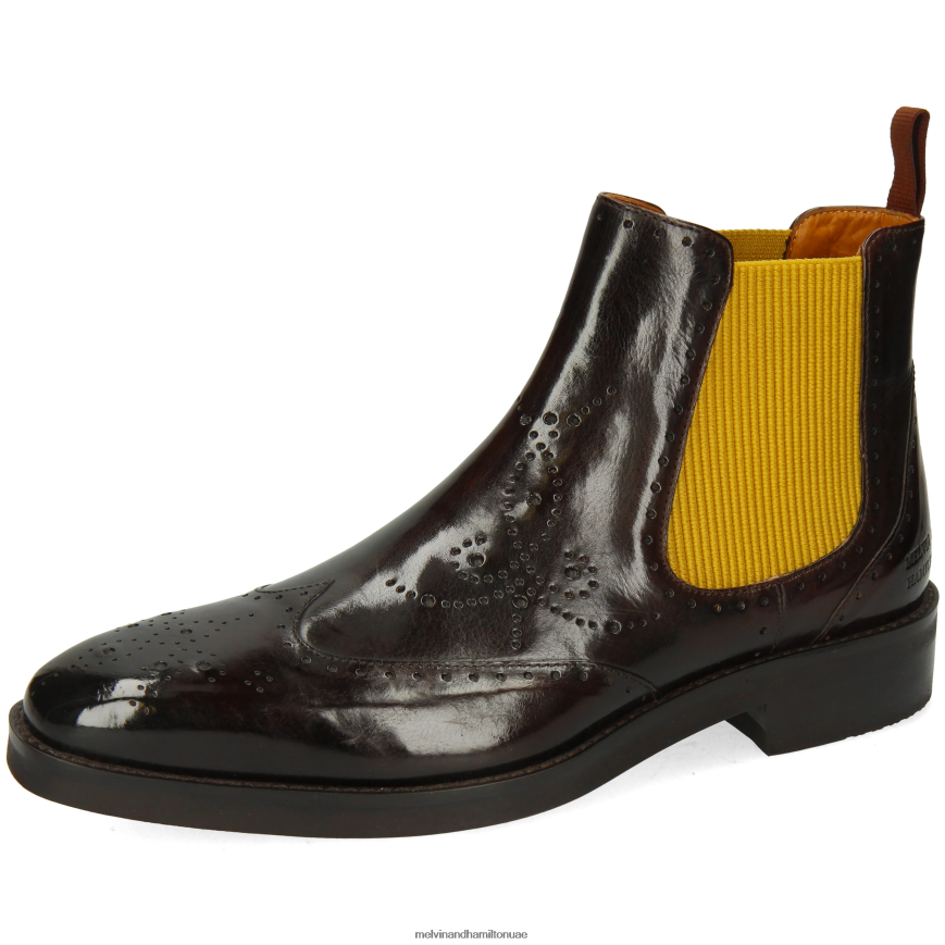 جيف 35 بني Melvin & Hamilton رجال جزمة الكاحل 42XF2X99