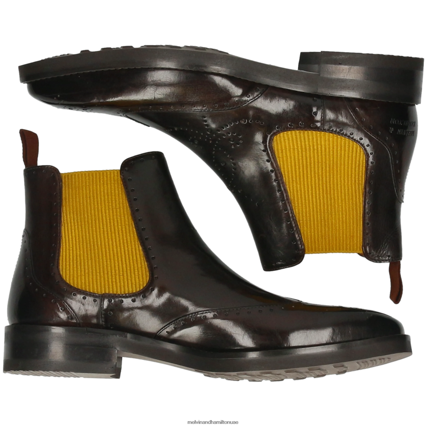 جيف 35 بني Melvin & Hamilton رجال جزمة الكاحل 42XF2X99