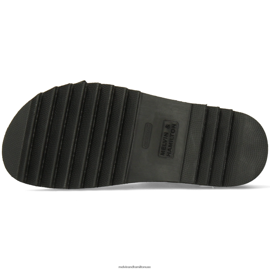 ويلما 37 أسود Melvin & Hamilton نحيف صنادل 42XF2X1935