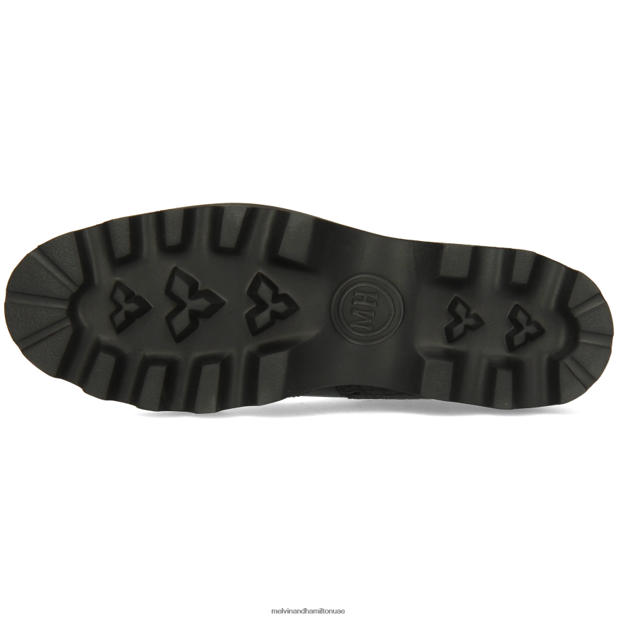 ميغان 37 أسود Melvin & Hamilton نحيف جزمة الكاحل 42XF2X911