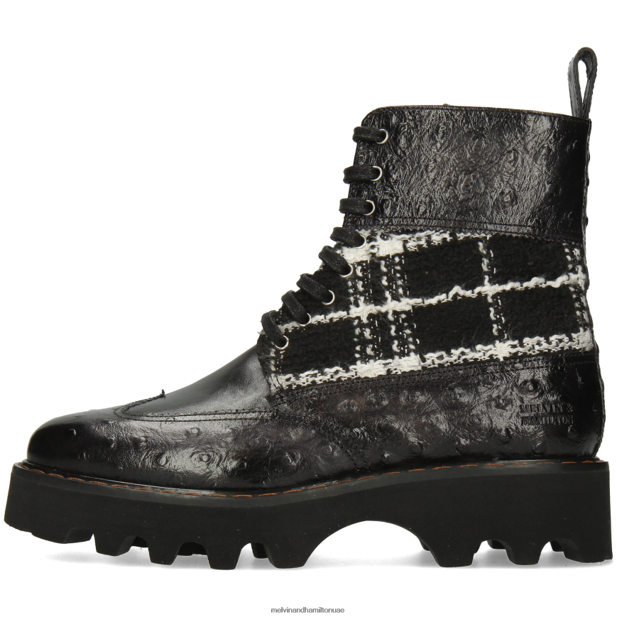 ميغان 38 أسود Melvin & Hamilton نحيف أحذية 42XF2X1187