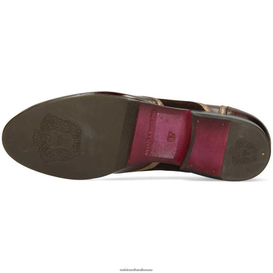 سالي 38 بني Melvin & Hamilton نحيف أحذية أكسفورد 42XF2X1272