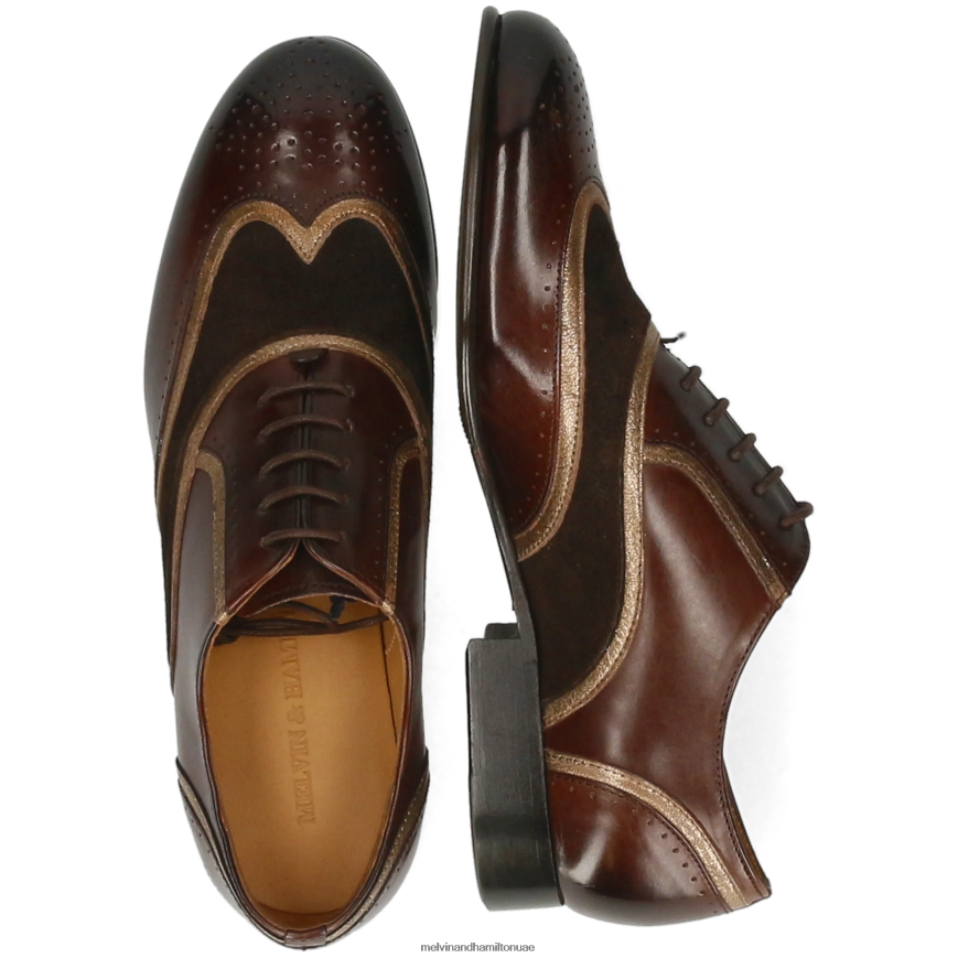 سالي 38 بني Melvin & Hamilton نحيف أحذية أكسفورد 42XF2X1272