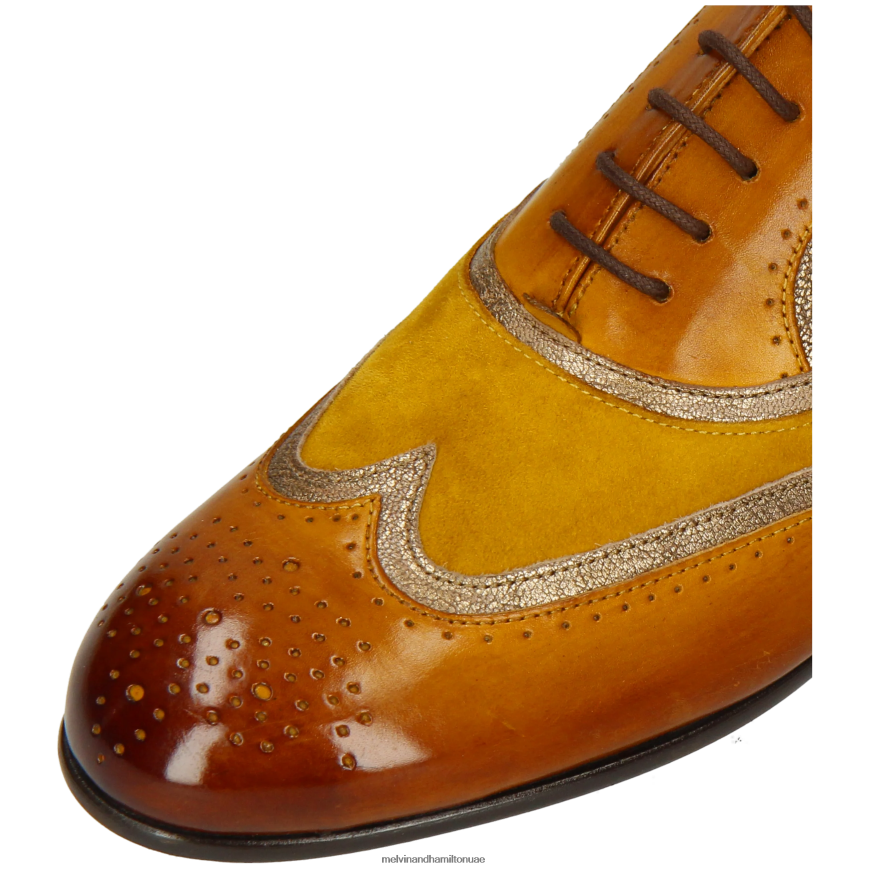 سالي 38 أصفر Melvin & Hamilton نحيف أحذية أكسفورد 42XF2X1276