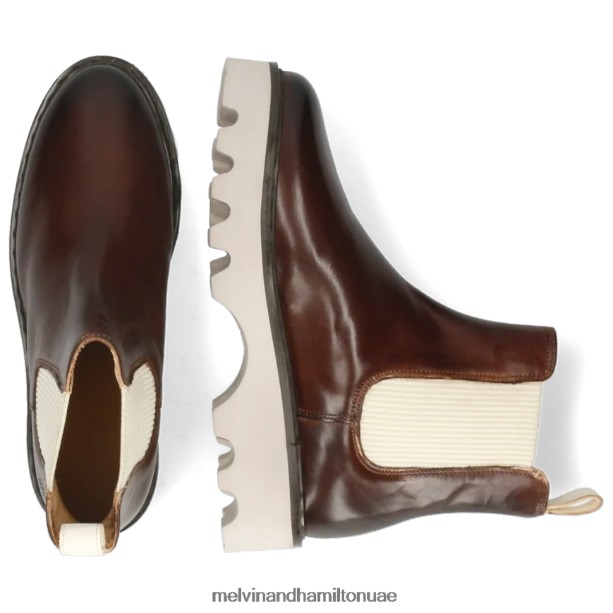 ميغان 3 ص بني Melvin & Hamilton نحيف جزمة الكاحل 42XF2X1065