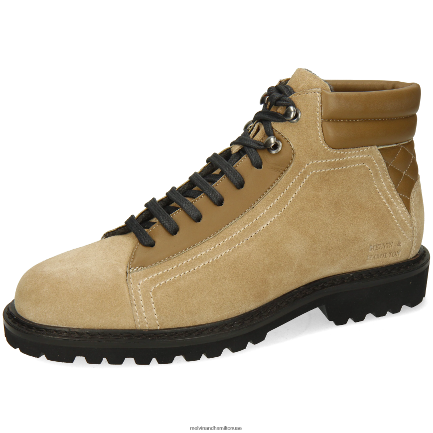 باول 3 اللون البيج Melvin & Hamilton رجال جزمة الكاحل 42XF2X108