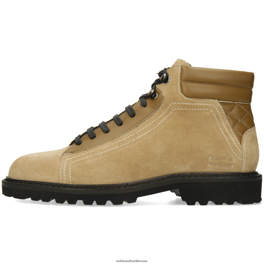 باول 3 اللون البيج Melvin & Hamilton رجال جزمة الكاحل 42XF2X108