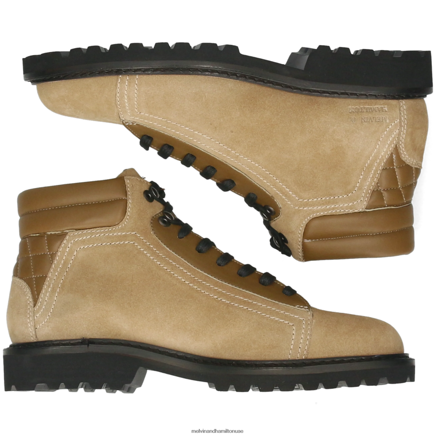 باول 3 اللون البيج Melvin & Hamilton رجال جزمة الكاحل 42XF2X108
