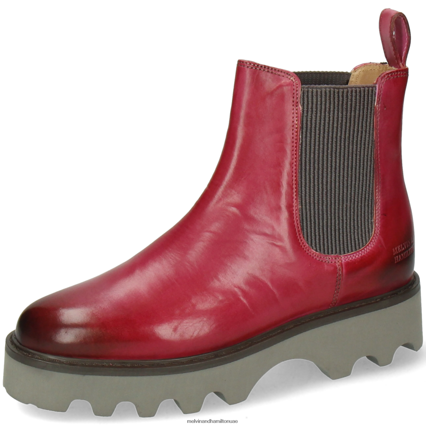 ميغان 3 ص ضارب الى الحمرة Melvin & Hamilton نحيف جزمة الكاحل 42XF2X1094