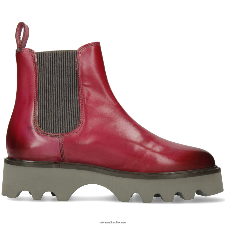ميغان 3 ص ضارب الى الحمرة Melvin & Hamilton نحيف جزمة الكاحل 42XF2X1094