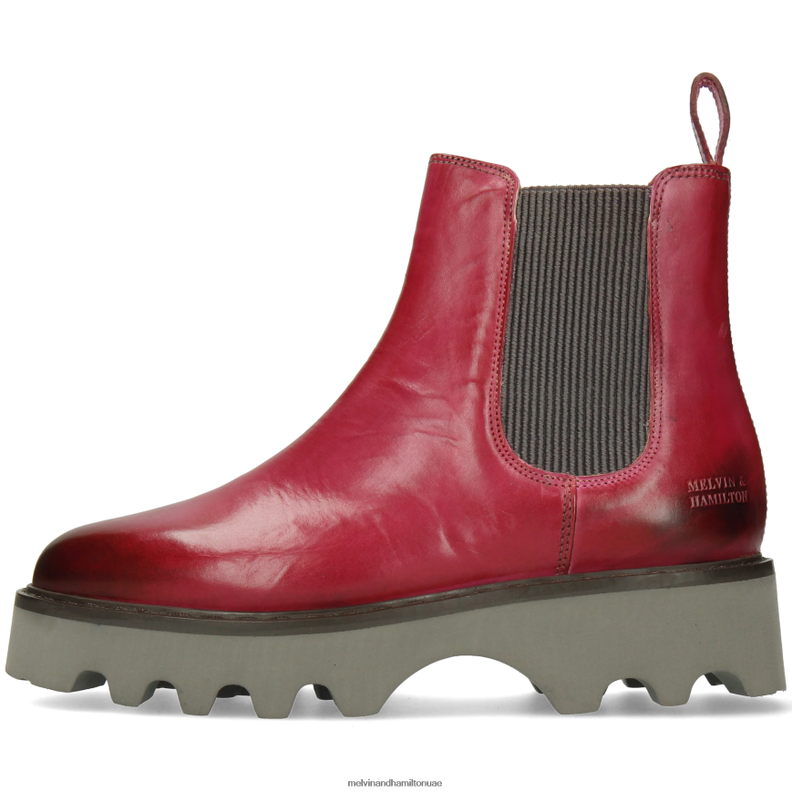 ميغان 3 ص ضارب الى الحمرة Melvin & Hamilton نحيف جزمة الكاحل 42XF2X1094