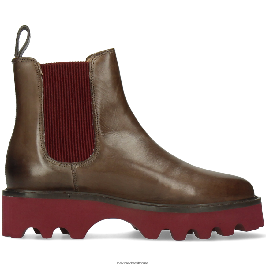 ميغان 3 ص رمادي Melvin & Hamilton نحيف جزمة الكاحل 42XF2X1124