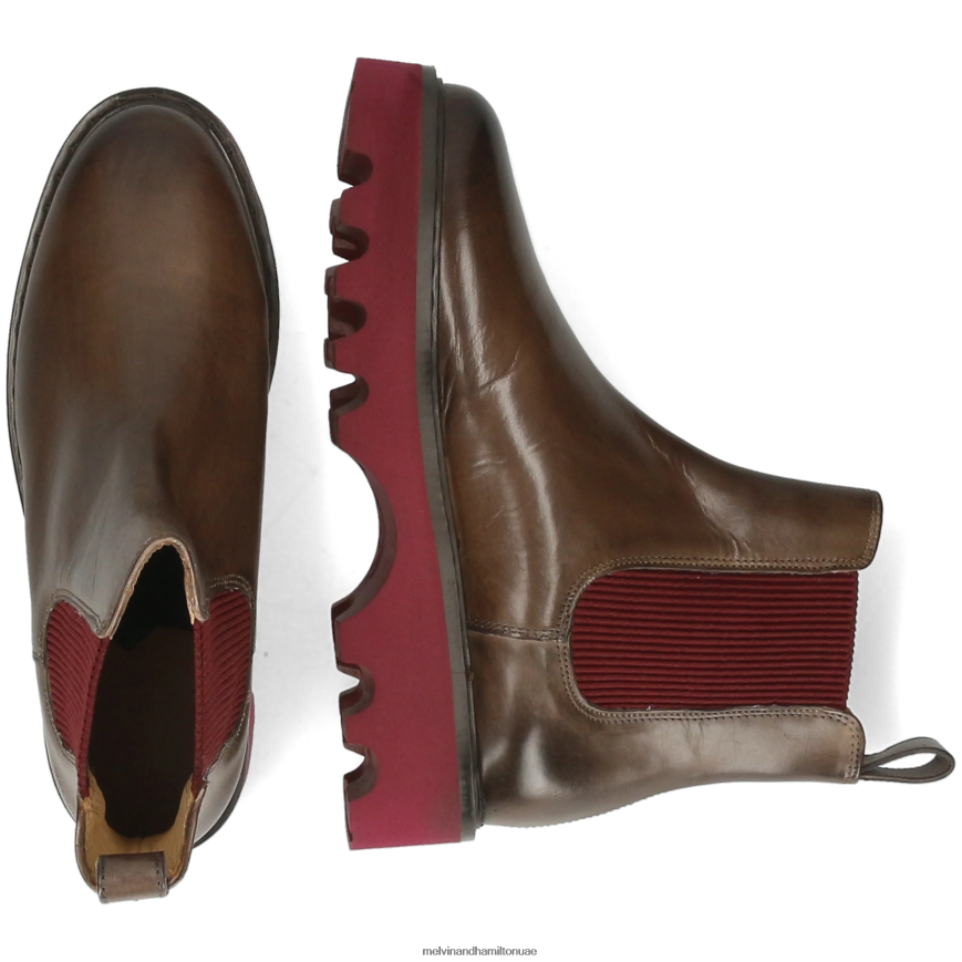 ميغان 3 ص رمادي Melvin & Hamilton نحيف جزمة الكاحل 42XF2X1124