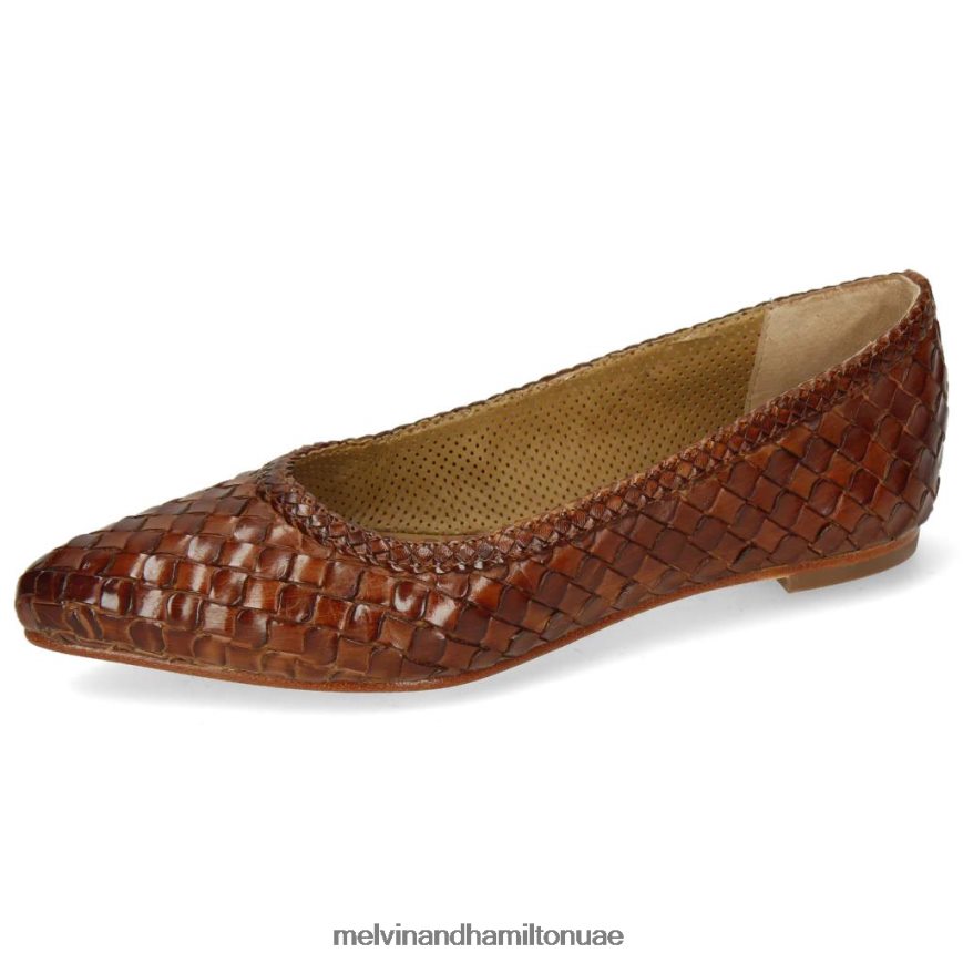 ليديا 3 بني Melvin & Hamilton نحيف مضخات الباليه 42XF2X1966