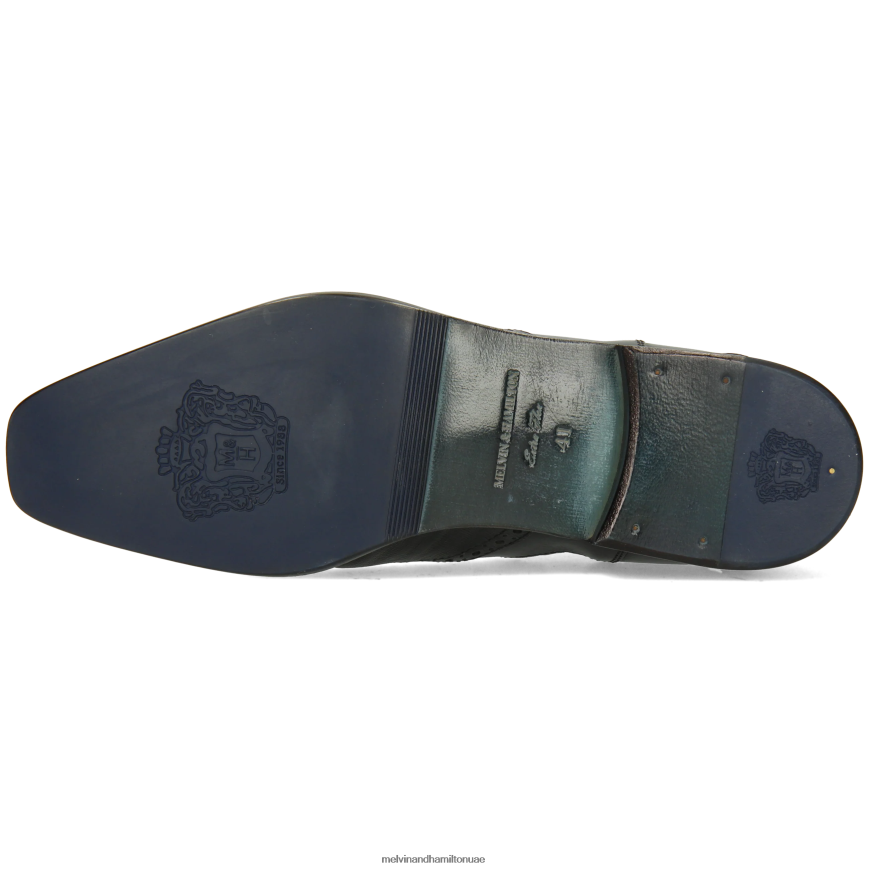 السندات 3 أسود Melvin & Hamilton رجال جزمة الكاحل 42XF2X25