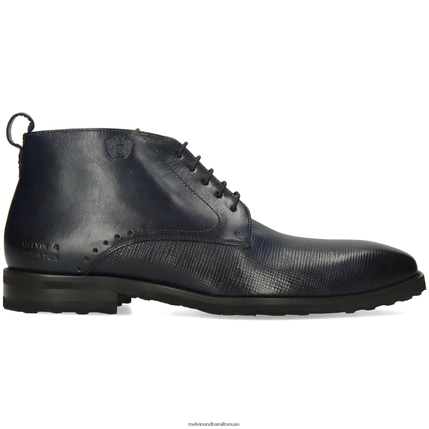 فلين 3 أزرق Melvin & Hamilton رجال جزمة الكاحل 42XF2X29
