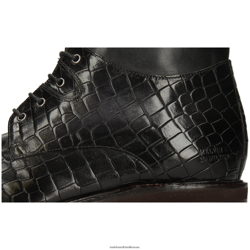 باركر 3 أسود Melvin & Hamilton رجال جزمة الكاحل 42XF2X58