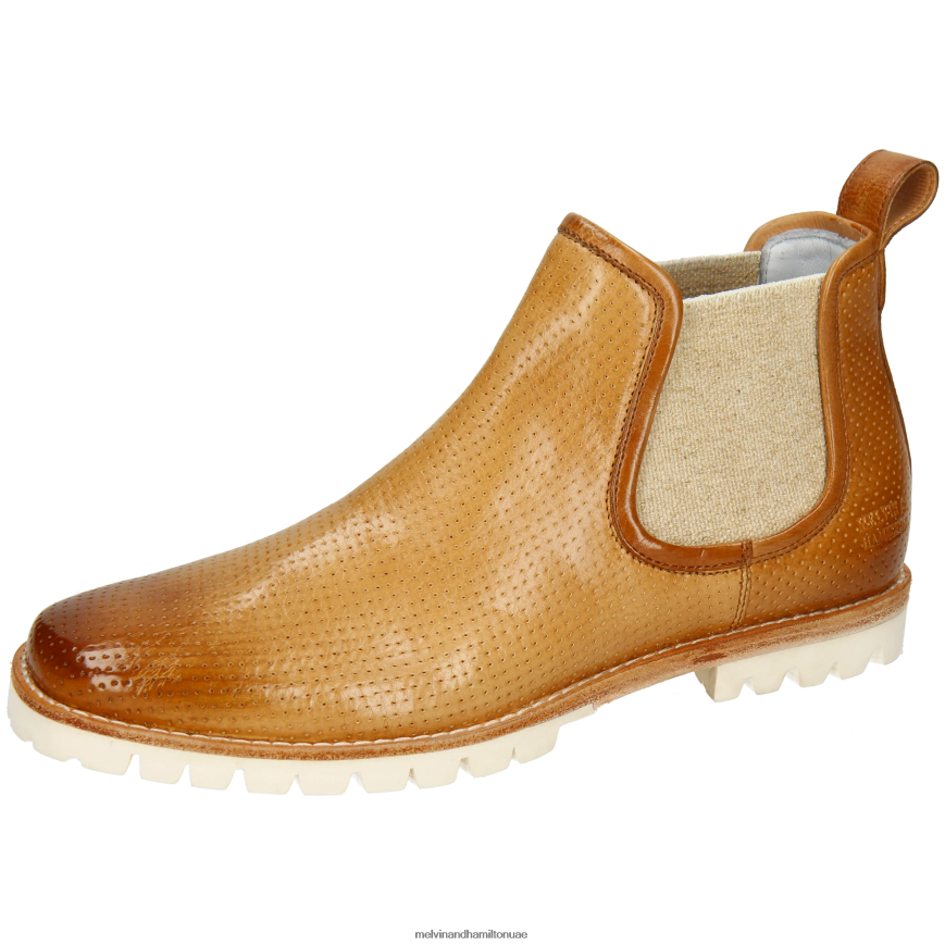 كاميلا 3 اللون البيج Melvin & Hamilton نحيف جزمة الكاحل 42XF2X839