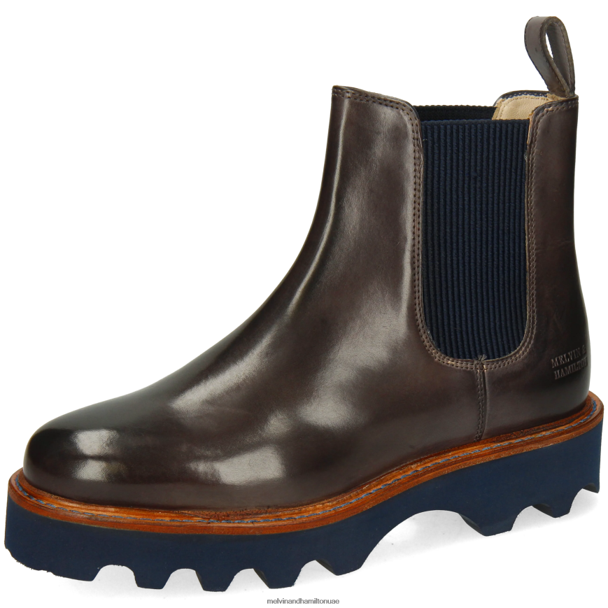 ميغان 3 رمادي Melvin & Hamilton نحيف جزمة الكاحل 42XF2X877