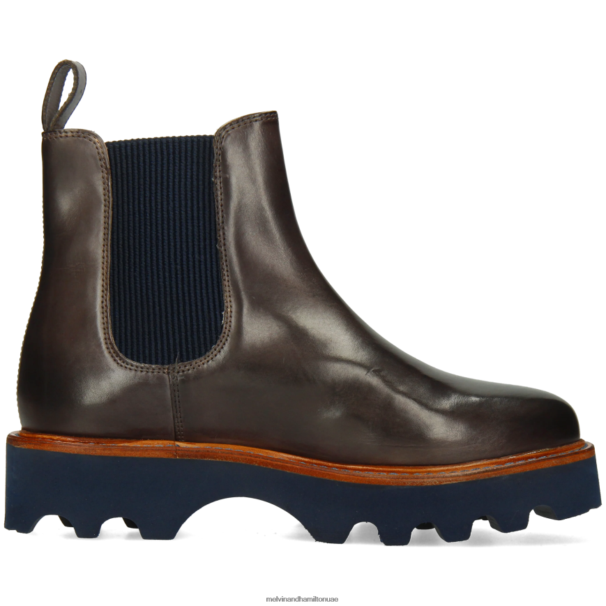 ميغان 3 رمادي Melvin & Hamilton نحيف جزمة الكاحل 42XF2X877